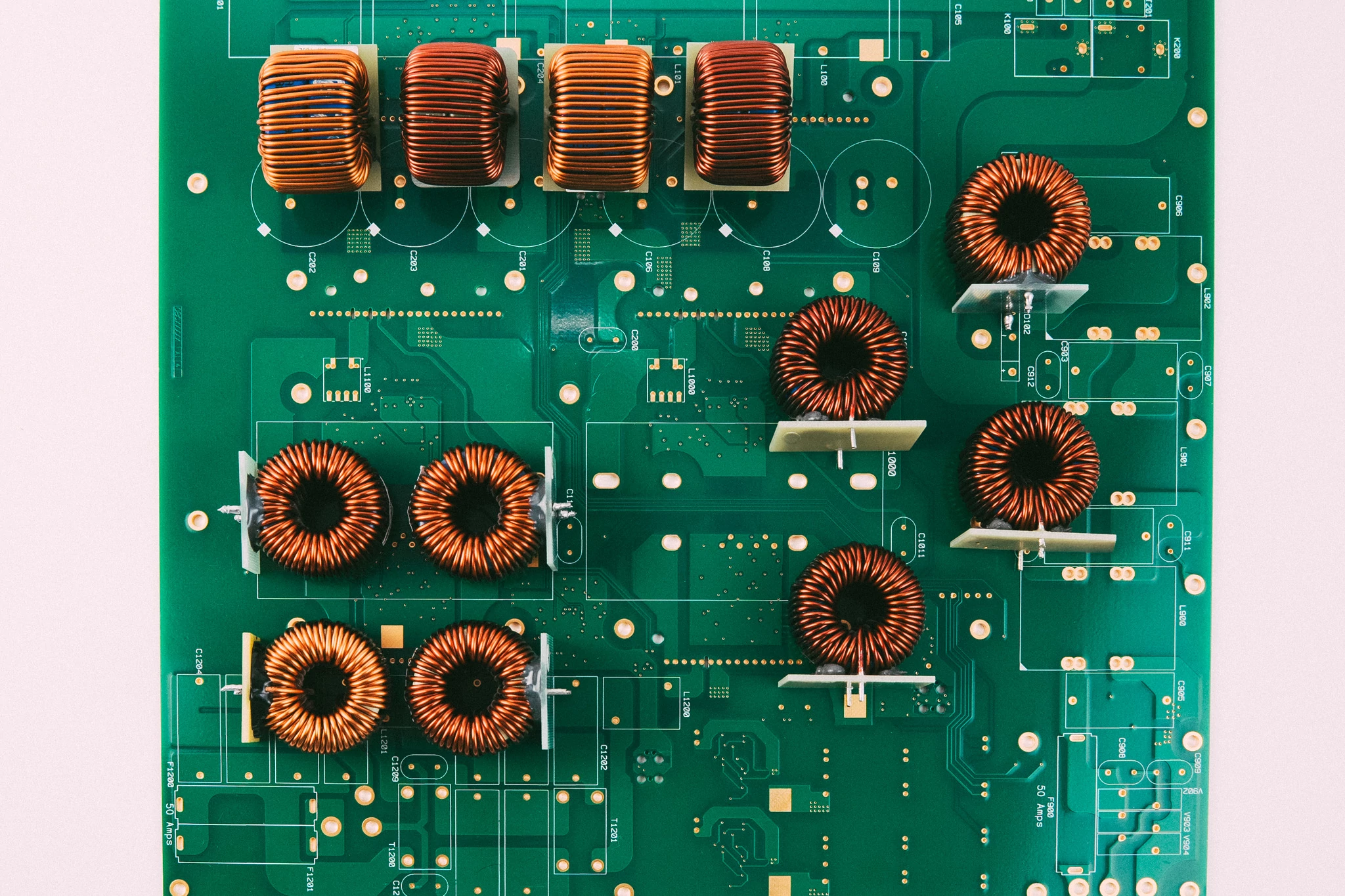Several PFC inductors for a 7.2KW OBC.